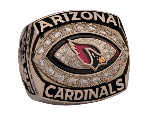 Arizona Cardinals 2008 National Football Championship Ring With Red ...