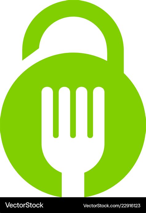 Food security logo icon design Royalty Free Vector Image