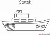 Statek Kleurplaat Kolorowanka Cruiseschip Crucero Kleurplaten Boat  sketch template