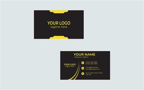 black business card template design 26395480 Vector Art at Vecteezy