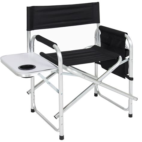 Best Choice Product Folding Camping Director's Chair w/ Side Table, Cup ...