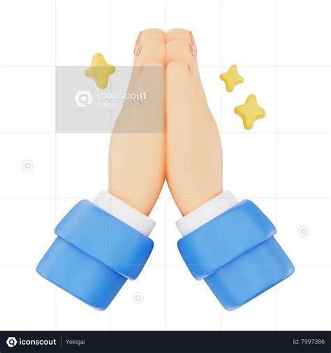 Thank You Hand Gesture 3D Icon download in PNG, OBJ or Blend format