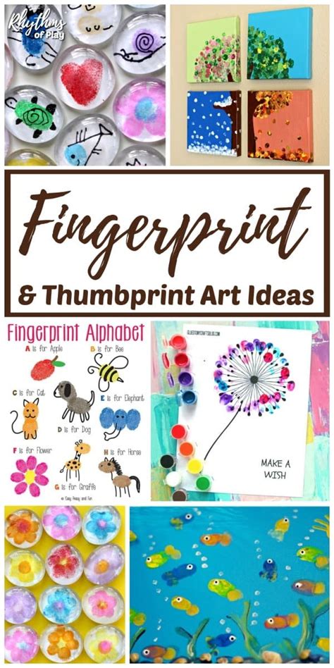 The Best Fingerprint and Thumbprint Art Ideas for Kids - Rhythms of Play