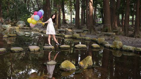 Free Images : balloon, jungle, child, girls, wetland, pingtung, fish pond, chaozhou, 8 forest ...