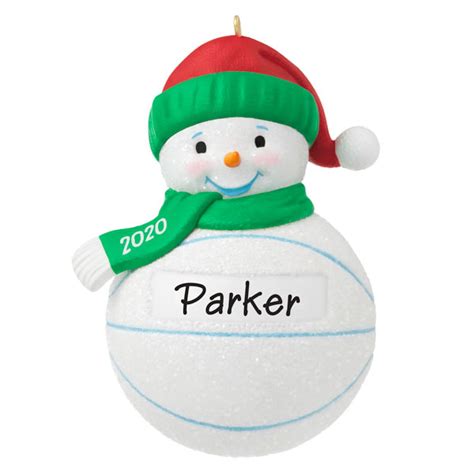 2020 Basketball Snowman Hallmark Keepsake Ornament - Hooked on Hallmark Ornaments