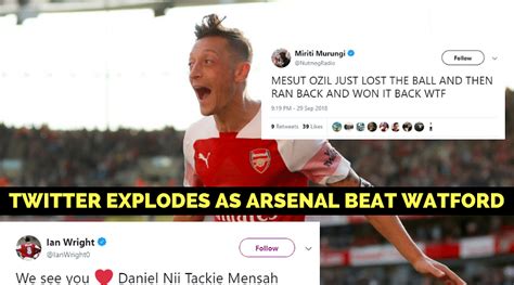 Arsenal vs Watford highlights: Twitter reacts as Arsenal win 2-0 - The ...