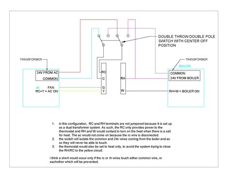 Ecobee Help...dual thermostat Wiring diagram for powering from boiler if power goes out : r/ecobee