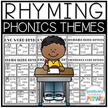 Rhyming Worksheets | Phonics Themes by Positively Teaching Primary