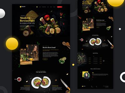 Restaurant Website UI Design by Bhavesh Patel on Dribbble