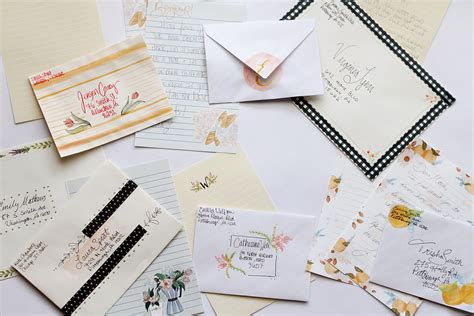 Decorating Envelopes to Match Your Printable Stationery Sheets - Lily & Val Living