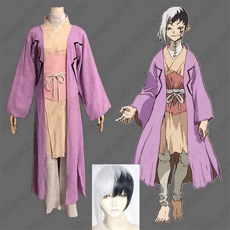 Anime Dr.stone Asagiri Gen Cosplay Costume Wigs Custom-made - Cosplay Costumes - AliExpress