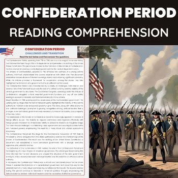 Confederation Period Reading Comprehension | Shays' Rebellion and Articles