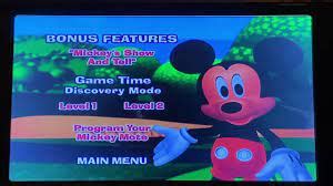 Mickey Mouse Clubhouse DVD Menu Walkthrough Walkthrough Steps