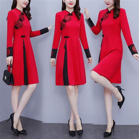 M-5XL-Plus-Size-Women-s-Autumn-New-Traditional-Chinese-Clothing-Improved-Cheongsam-Fashion-Slim ...