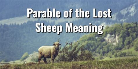 The Parable of the Lost Sheep Meaning & Key Bible VersesLord's Library