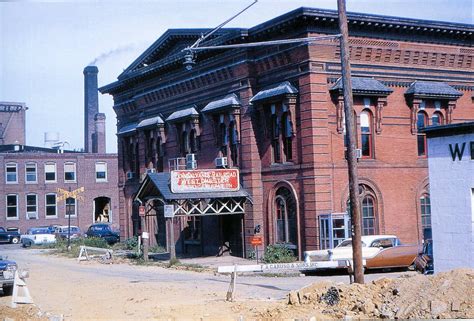 West Chester Train Station from the West Side in the 1960's with Hoopes Bros & Darlington Plant ...