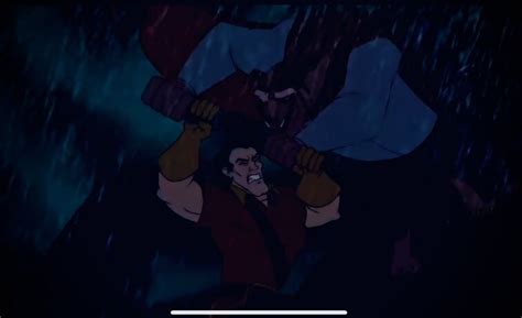 Gaston fight the beast | Fandom