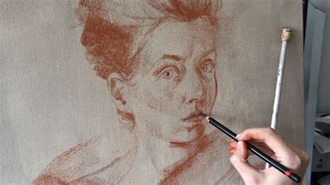 How to Draw a Portrait in Sanguine on Canvas – Sanguine Drawing Techniques – Old Masters Academy