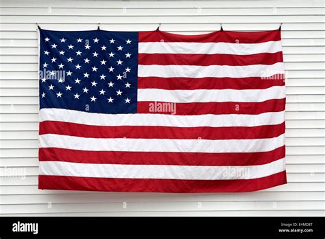 American flag hanging on a a wall Stock Photo, Royalty Free Image: 71749576 - Alamy