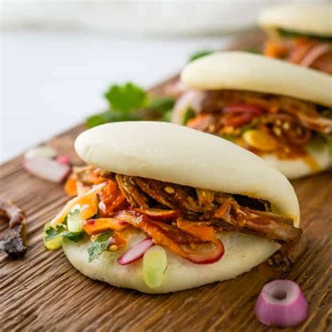 Tangy Asian BBQ Pulled Pork Buns - Garlic & Zest