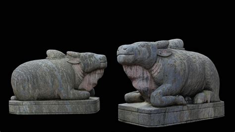 Ox statue with 3 LOD - Nepal Heritage 3D model - TurboSquid 1781734