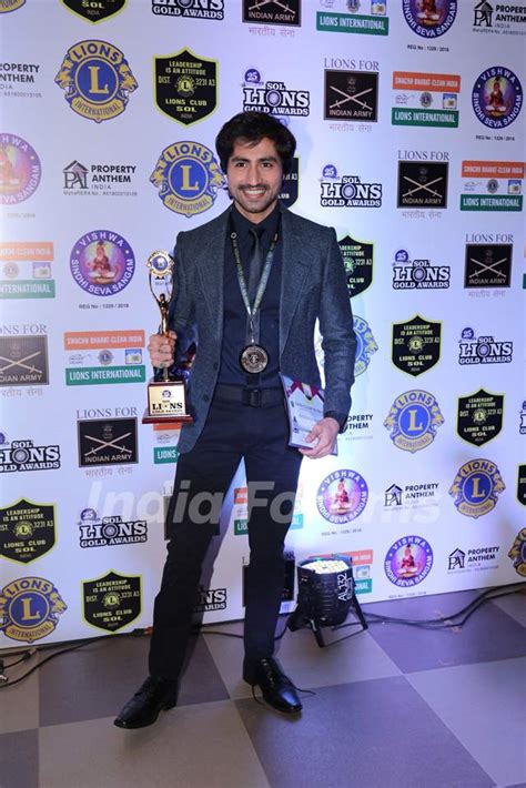 Harshad Chopda at Lions Gold Awards Media