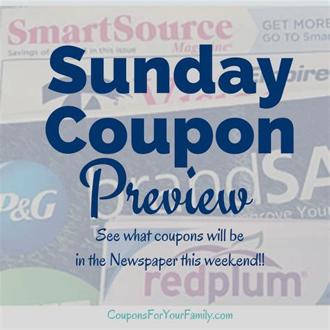 Sunday Coupon Inserts Preview (None 4/28) See Early 5/5/24 ~ 2 Inserts ...