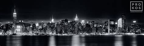 New York City Black And White At Night