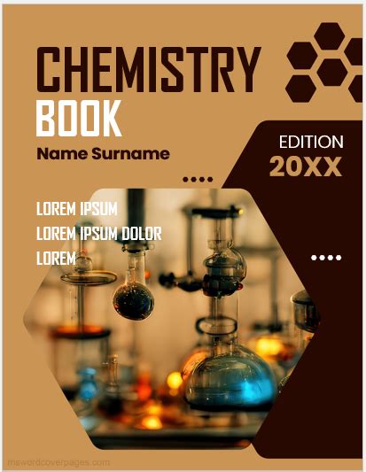 Chemistry Book Cover Page Templates | Download Edit Print