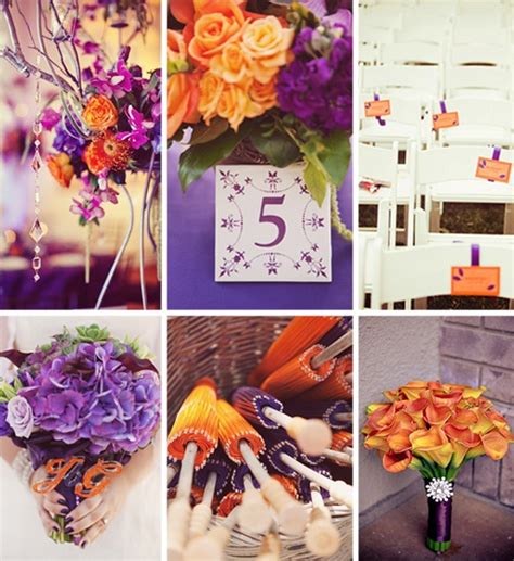 Burnt Orange And Purple Wedding Theme - Theme Image