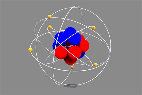 Carbon Atom Structure 3d