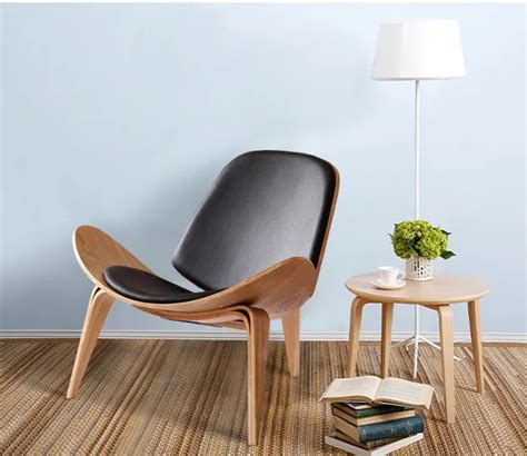 Minimalist Modern design wood lounge chair Living Room Modern Design Leisure Lounge Chair Wooden ...