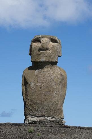 'Chile, Easter Island, Hanga Nui. Rapa Nui, Ahu Tongariki. Moi Statue' Photographic Print ...