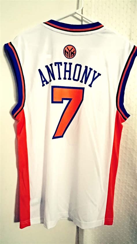 Adidas NBA Jersey New York Knicks Carmelo Anthony White sz S | eBay