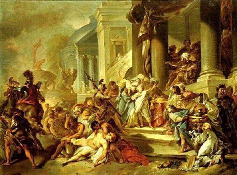 Anthiochos IV Epiphanes Orders the Massacre of the Maccabees Painting | Michel Francois DandrE ...