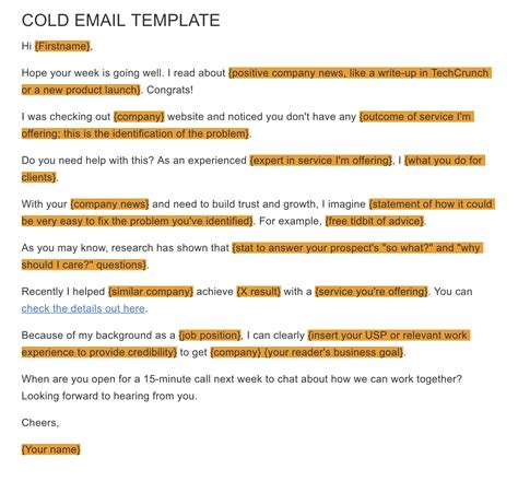 Cold emails for freelance copywriting businesses – Airstory Templates