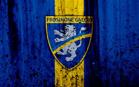 Download wallpapers Frosinone, 4k, grunge, Serie B, football, Italy, soccer, FC Frosinone, stone ...