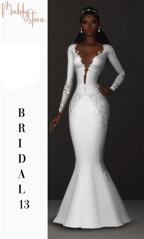 BRIDAL 13 | Sims 4 wedding dress, Sims 4 dresses, Sims 4 mods clothes