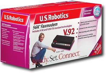 Best Buy: U.S. Robotics 56K V.92 External Data/Fax Modem USR5686E