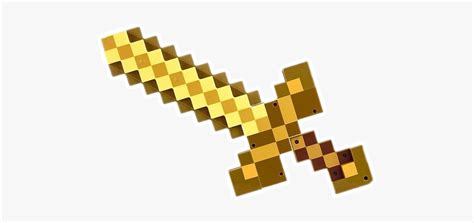 Papercraft Minecraft Gold Sword