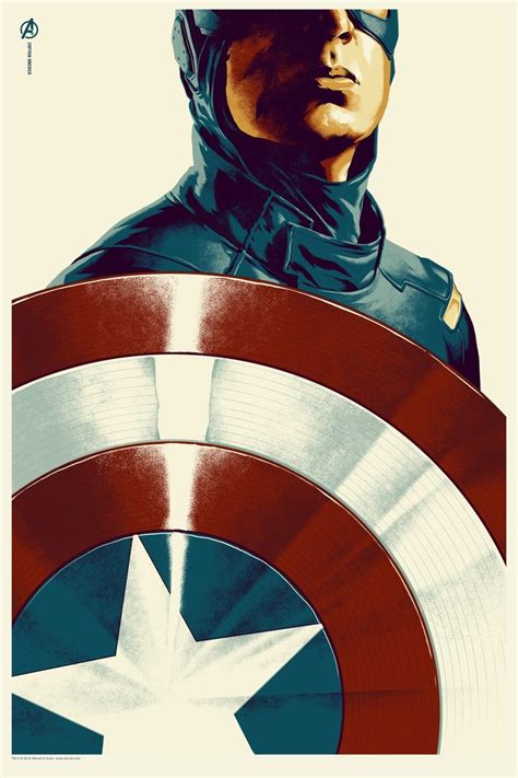 Exclusive: See Mondo's Captain America Character Poster for The Avengers | WIRED