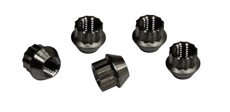 Alloy Lug Nuts, Black, M14-1.5, Set of 5 - EMPI