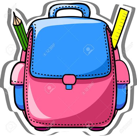 school bag: Cartoon school bag | Clipart Panda - Free Clipart Images