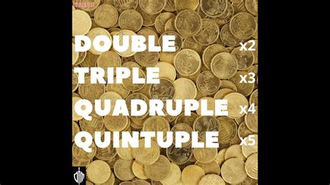 Double triple quadruple quintuple - YouTube