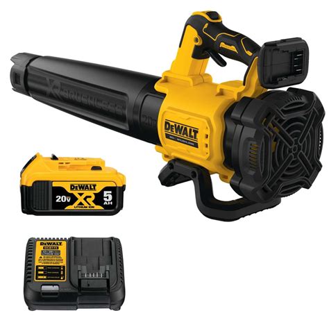 DeWalt 125 mph 450 CFM 20 V Battery Handheld Blower Kit (Battery ...