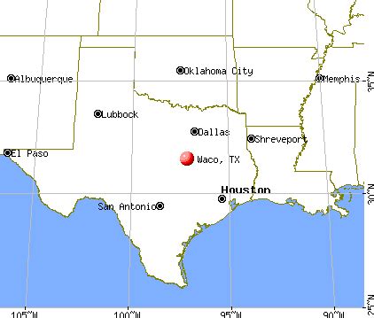 Waco, Texas Map