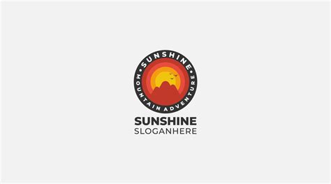 Sunshine vector logo design template symbol 16030611 Vector Art at Vecteezy