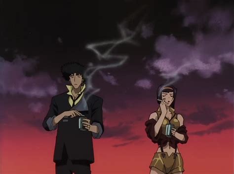 Cowboy Bebop Anime Smoke Spike Spiegel Faye Valentine Wallpaper - Resolution:1448x1080 - ID ...