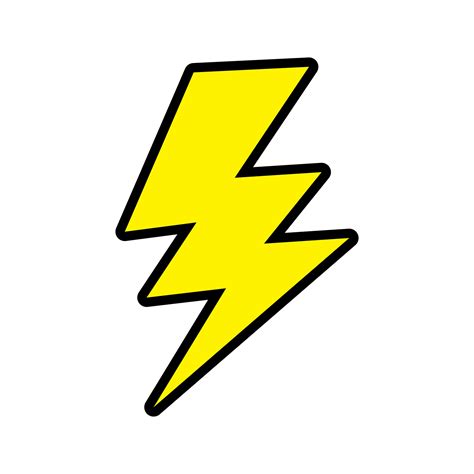 Yellow lightning bolt icon, vector illustration. 25436273 Vector Art at Vecteezy