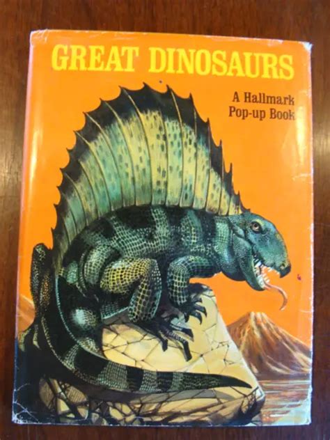 GREAT DINOSAURS: A Hallmark Pop-up Book (1970s HC) Unclipped DJ Retro ...